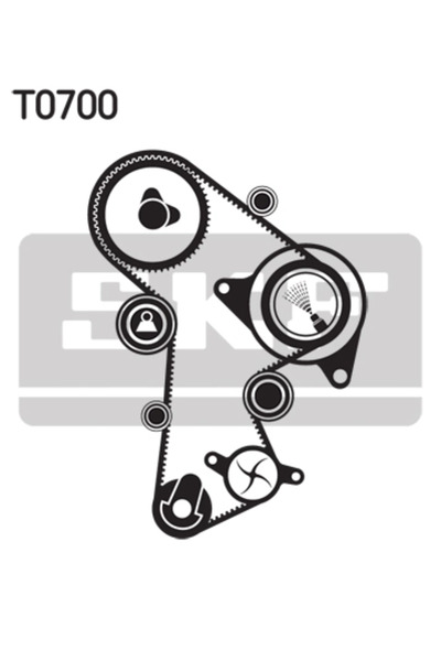 SKF Set pompă de apă + curea de distribuție VKMC 01263-1