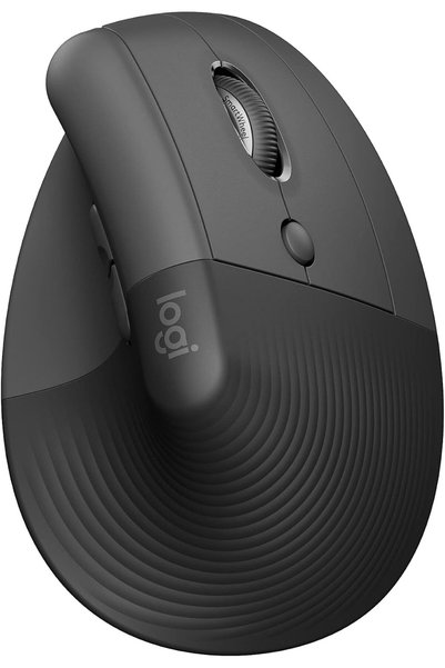 logitech فأرة رفع عمودية مريحة، لاسلكية، بتقنية البلوتوث أو مستقبل USB من Log...
