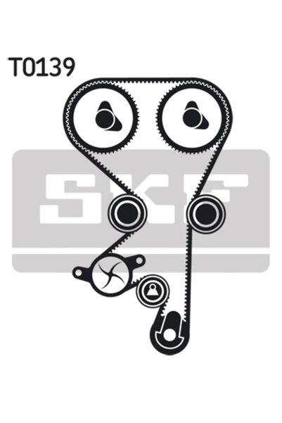 SKF Set pompă de apă + curea de distribuție VKMC 05156-2
