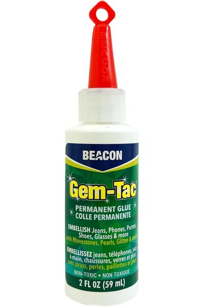 Beacon Adhesives Gem-Tac Premium Quality Adhesive for Securely Bonding Rhines...