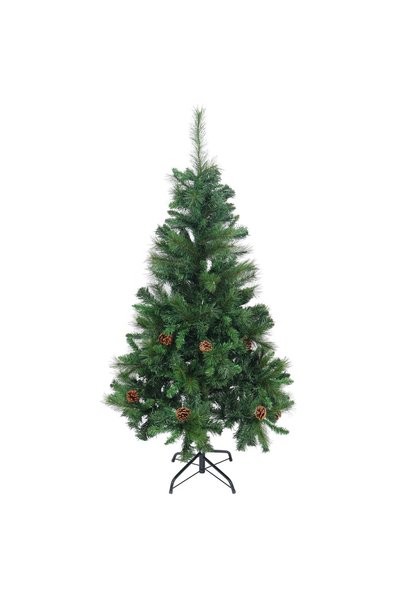 OEM Brad Artificial de Craciun cu Conuri de Pin, Aspect , 150 cm, 418 Varfuri...