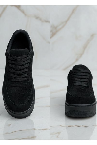 Stilo Women's Black Suede Sneakers: Comfortable Everyday Walking Sneakers wit...
