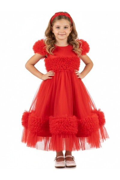 Bidani Grand Red Princess Frock