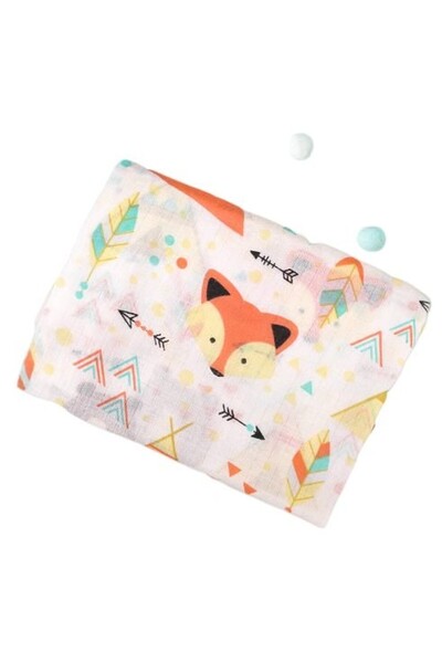 Bambimici Essentials Muslin Swaddle Blanket - Fox