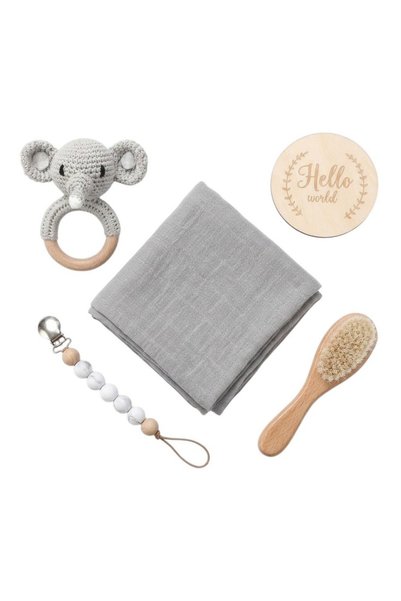 Bambimici Premium Newborn Baby Gift Box Set - Grey – Gray