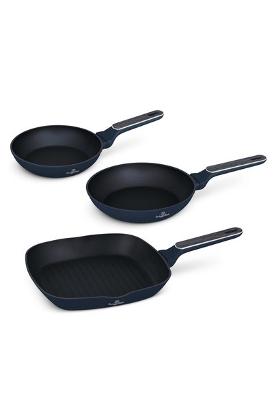 Berlinger Haus Set tigăi - Deep Sea Collection, 3 piese, aluminiu forjat, alb...