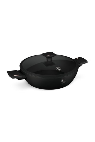 Berlinger Haus Cratiță joasă cu capac - Black Rose Collection, 3.8 L, alumini...