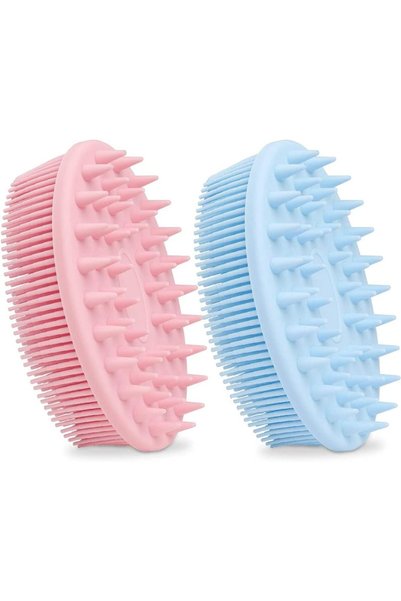 ELECDON 2 In 1 Bath and Shampoo Brush, Shower Silicone Body Scrub, Exfoliatin...