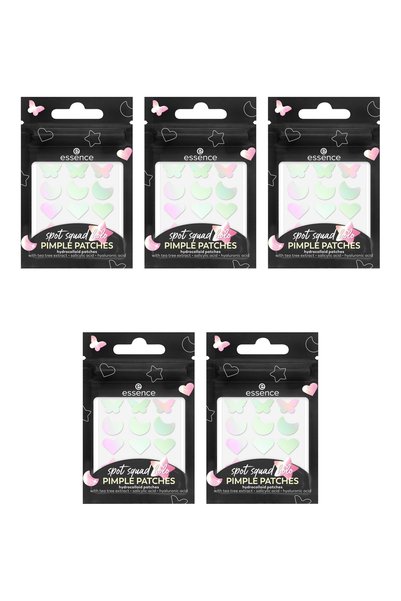 Essence 5x PACK Acne Patches, 10 Starlight Vibes, Spot Squad, 24 pieces,