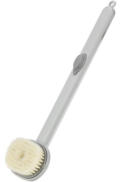 ALMEKAQUZ Long Handle Removable Bath Massage Brush, Long Handle Liquid Bath B...