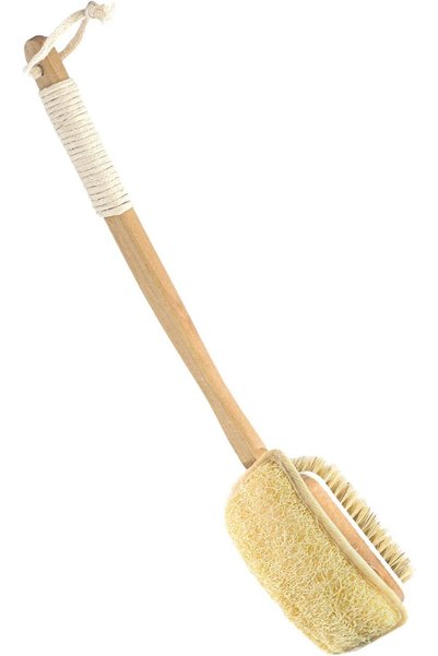 YRQX Loofah on a Stick Bath Brush, Loofah with Handle Back Scrubber, Back Loo...