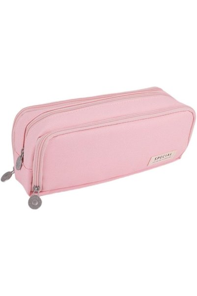 ASKIND Pink Pencil Case, Large Capacity Pencil Pouch,Pencil Bag with 3 Compar...