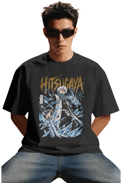 SEVBANO Unisex Oversized Tōshirō Hitsugaya "Bleach" Anime Character Pre-Print...