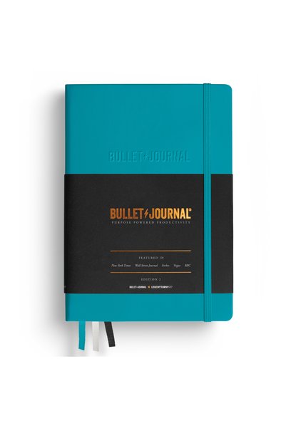 Leuchtturm A5 Bullet Journal Edition 2 Hard Cover Turquoise, 206 Numbered Pages