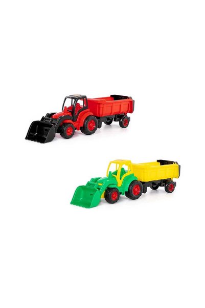 Polesie Tractor cu încărcător frontal și remorcă Champion, 86x22x26 cm