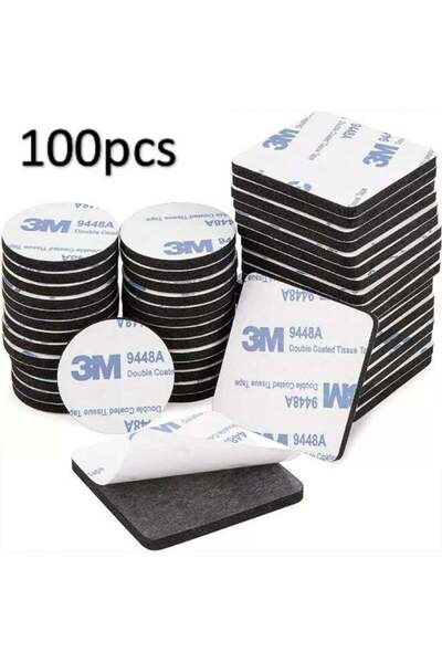 3M 100pcs Double-Sided Tape, Heavy Duty Adhesive Foam Mounting Tape, Thick Wa...