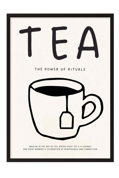 Postifull TEA Poster – Black-Framed Artwork No. 180300