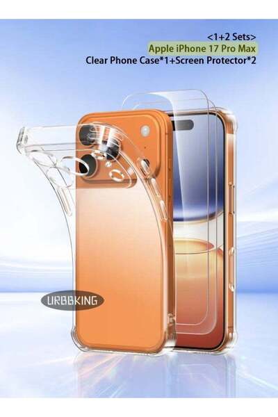 URBBKING Liquid Silicone Case Protector Compatible with iPhone 17 Pro Max Blue