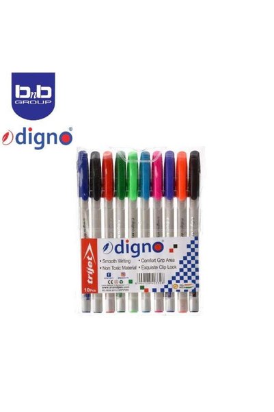 Digno مجموعة أقلام حبر جاف متنوعة من تريجيت (10 قطع) |   مجموعة أقلام حبر للط...