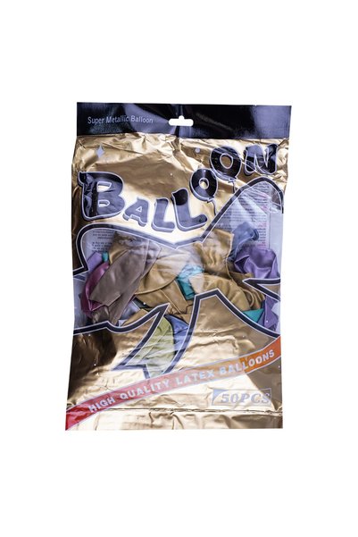 OEM Baloane metalice 2,8 g, culori asortate, 50 buc/set