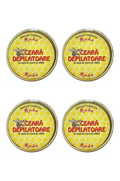 ANDA 4x PACK Beeswax Depilatory Wax 150g