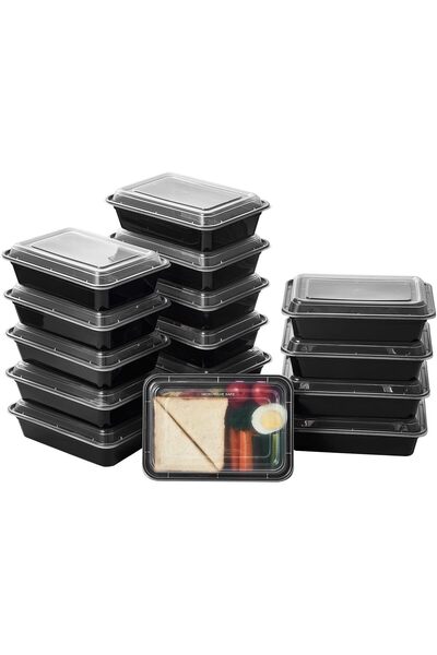 KASTWAVE 32oz Meal Prep Containers, Extra Large &Thick Food Storage Container...