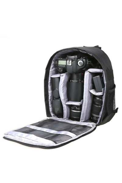 Andoer حقيبة ظهر للكاميرا، مناسبة لكاميرات DSLR/SLR/الكاميرات التي لا تحتوي ع...