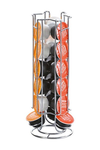 OASISWJ Coffee Metal Storage Rack Silver 0.4kg