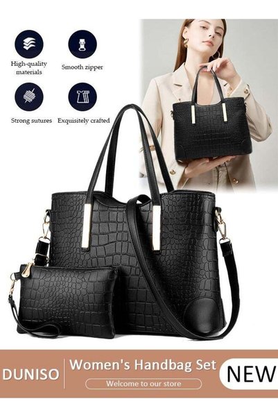 DUNISO 2PCS Women's Elegant Purses and Handbags Set Shoulder Bag Ladies Desig...