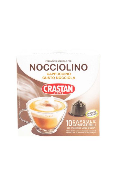 Crastan Capsule cafea cu aromă de alune, compatibile Dolce Gusto, Crastan, 10...