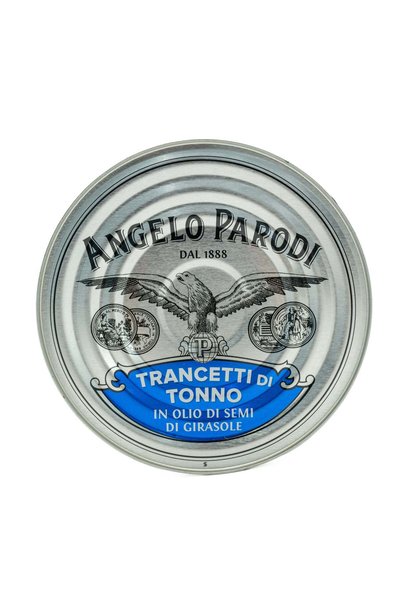 Angelo Parodi Bucăți de ton în ulei de floarea-soarelui, 1 kg