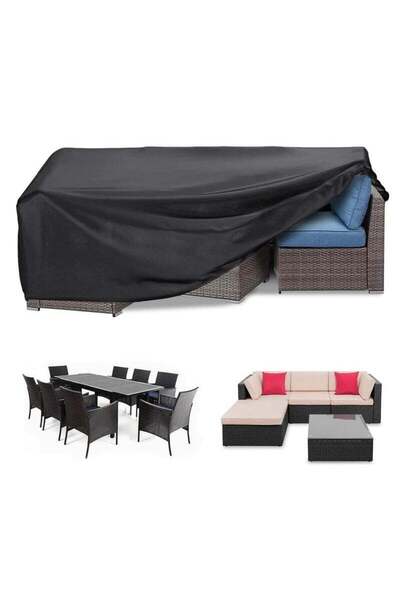 urevo Patio Furniture Cover 250x200 cm, outdoor table and chair set covers, d...