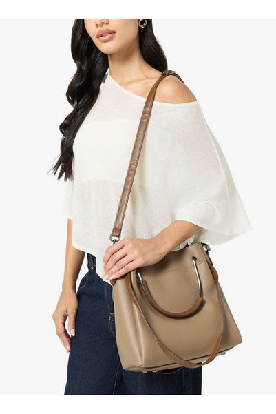 ELLA bucket bag with top handle and strap