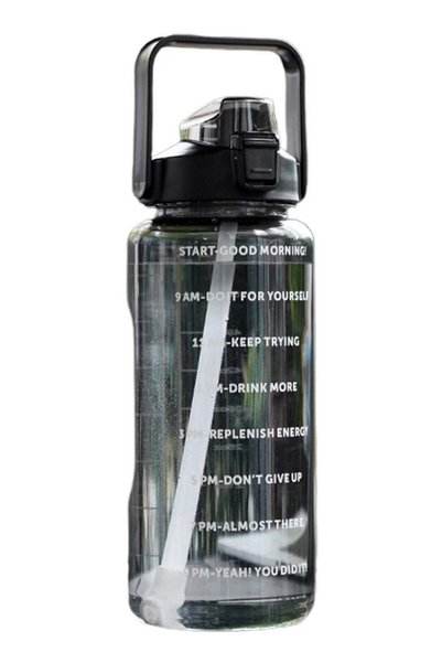 Arabest Water Bottle, 2000 ml Large Sports Water Cup with Removable Straw and...