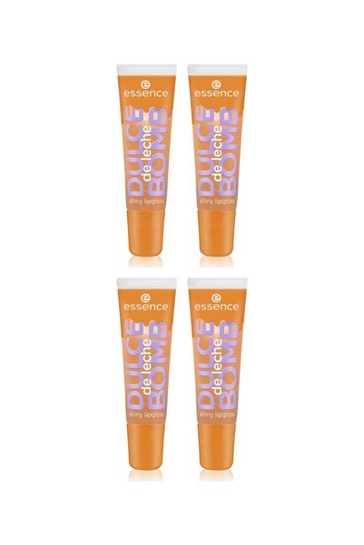 Essence Pachet 4x Luciu de buze sclipitor, Dulce de Leche Bomb, Essence, 10 ml