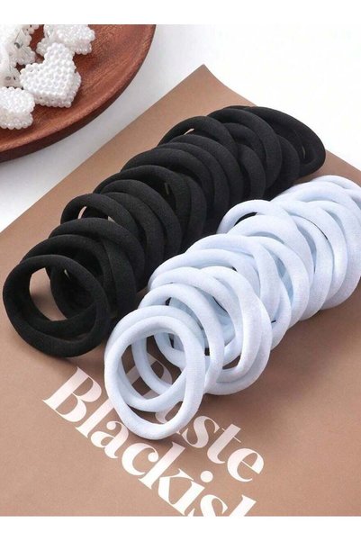 Generic 50 pcs Assorted Color Elastic Hair Bands for Girls