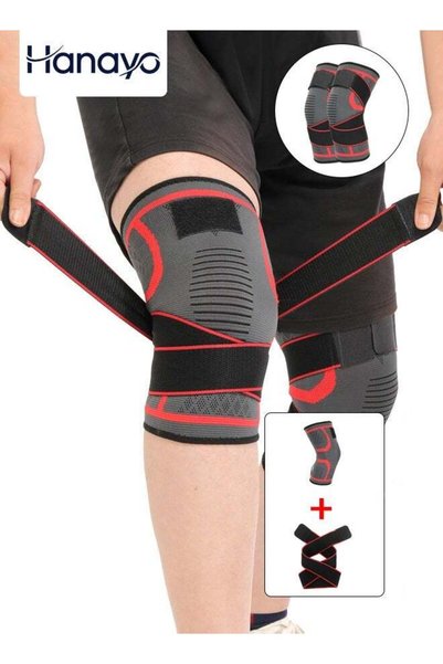 Hanayo Knee Brace Knee Support for Knee Pain Relief Adjustable Knee Support f...