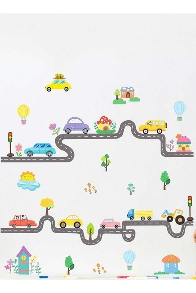 FORESTER Forest Home Children's Bedroom Kindergarten Transportation Car Patte...