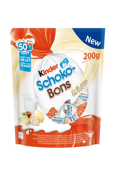 Kinder Bomboane Schoko-Bons White, 2x200g