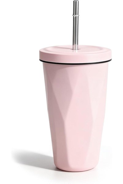 GALADUNE 17oz Stainless Steel Travel Coffee Mug - Insulated Cup with Straw, U...