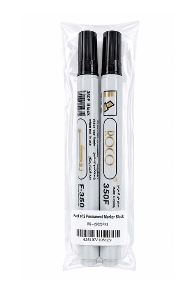 rococolor ROCO Pack of 2 Permanent Marker Black