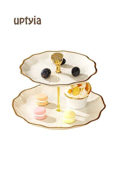 Uptyia Rectangle Serving Tray Decor Platter, Elegant and Luxurious Jewelry En...