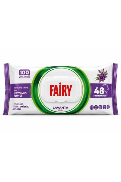 Fairy مناديل تنظيف متعددة الاستخدامات برائحة اللافندر، 100 منديل