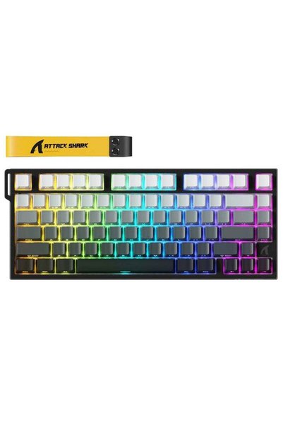 Attack Shark R82 HE Rapid Trigger Wired Mechanical Gaming Keyboard TKL NKRO w...