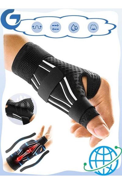 MXN Thumb Brace Support, Wrist Straps with Thumb Spica Splint, Adjustable Wri...