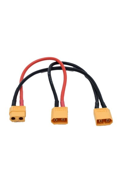 ElectroAZ XT60 Adapter Cable 1 Female to 2 Male in Series, 20 cm
