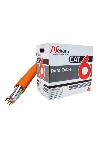 Bk Gift كابل NEXANS NEX1611TFA، برتقالي، CAT6، 305 متر، 23AWG (0.58 مم)، UTP،...