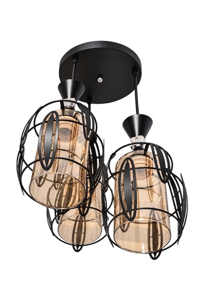Generic Brand Висящ полилей с 3 абажура, E27