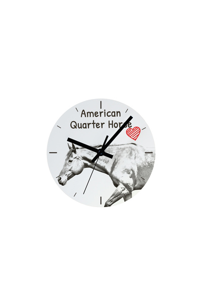 Art - Dog Ceas de perete Art-Dog cu cal Quarter Horse american și imprimeu de...
