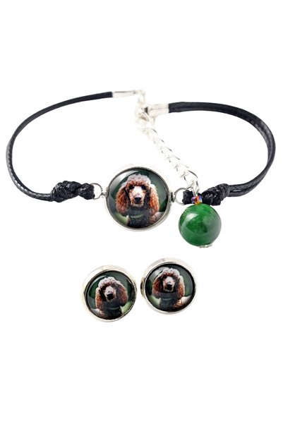Art - Dog Set brățară și cercei Art-Dog cu poodle și fotografie cu câine - lu...